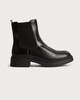 image 1 of F&F Faux Leather Chelsea Ankle Boots in Black