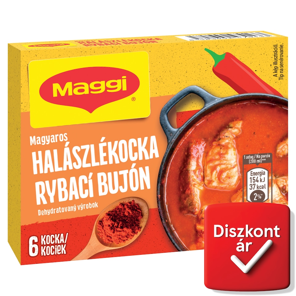 Maggi magyaros halászlékocka 6 x 10 g (60 g)