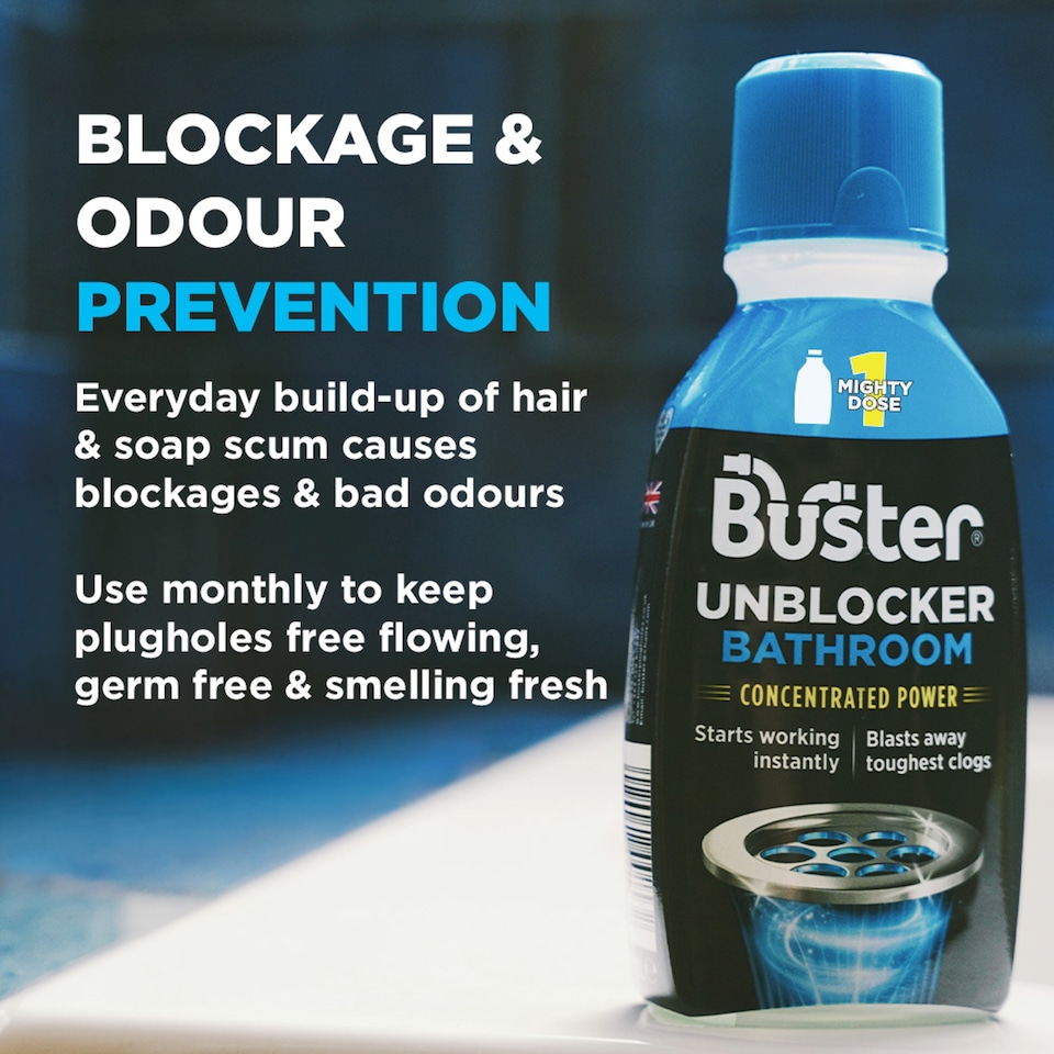 image 1 of Buster Bathroom Plug Unblocker 300Ml