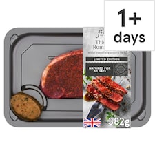 Tesco Finest Thick Cut Rump Steak with Green Peppercorn Melt 382g