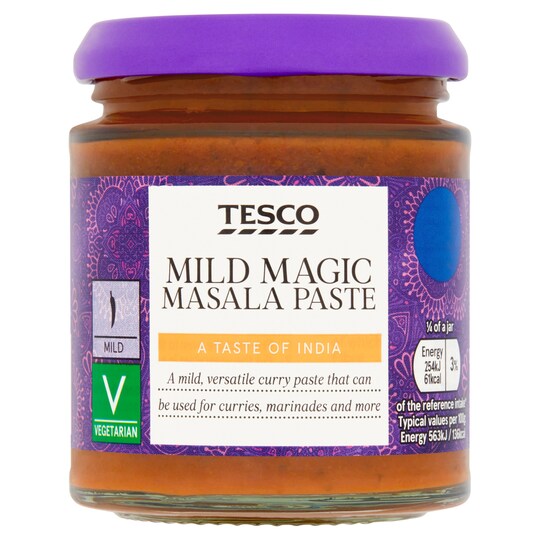 Tesco Mild Magic Masala Paste 180G Tesco Groceries