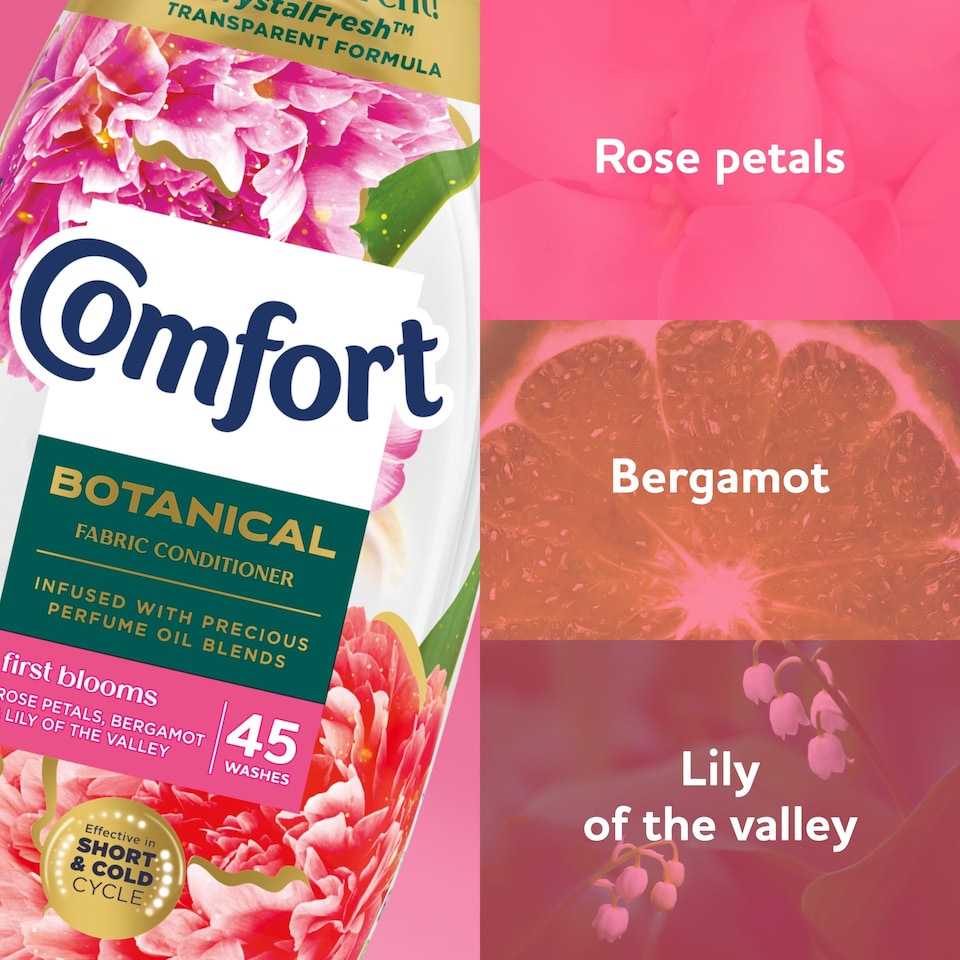 image 1 of Comfort Botanical First Blooms Fabric Conditioner 45 Washes 675ml