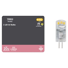 Tesco LED G4 20W Warm White 2 Pack