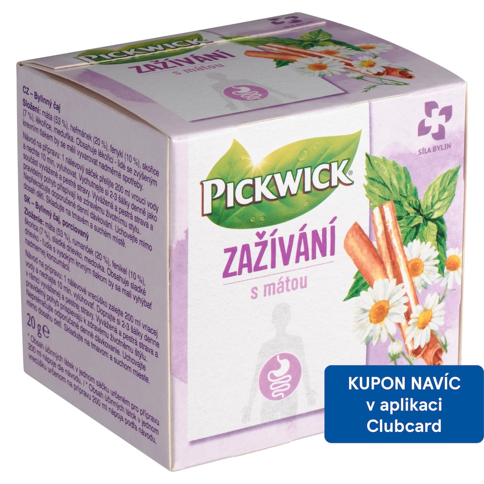 Pickwick Zažívání s mátou 10 x 2g (20g)
