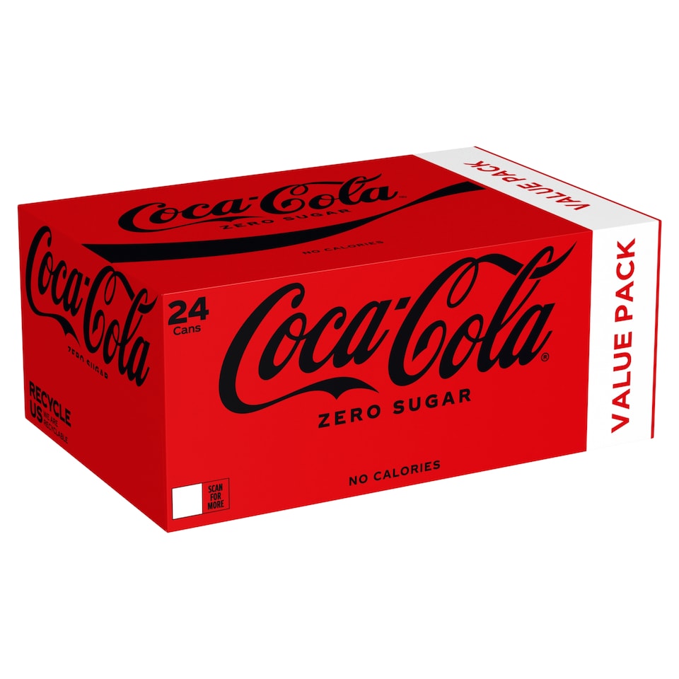 Coca-Cola Zero Sugar Soft Drink 24 x 330ml