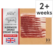 Tesco Finest Signature Cure 10 Alderwood Smoked Streaky Bacon 200g