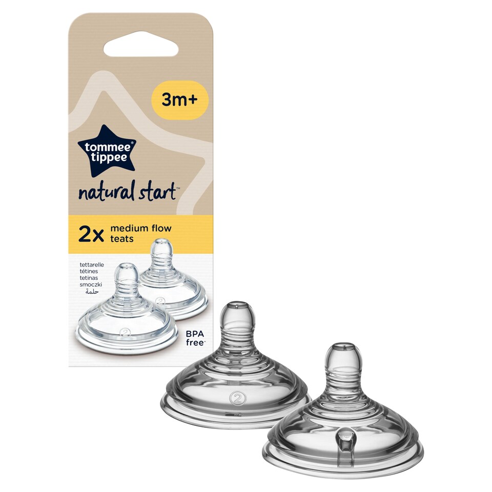 image 1 of Tommee Tippee Natural Start Medium Flow Teats 2 pcs