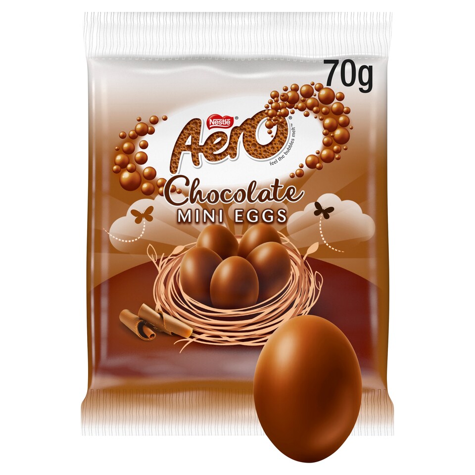 Aero Milk Chocolate Mini Eggs Bag 70G