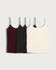 image 5 of F&F 3-Pack Cotton Rich Spaghetti Strap Vests in Multi