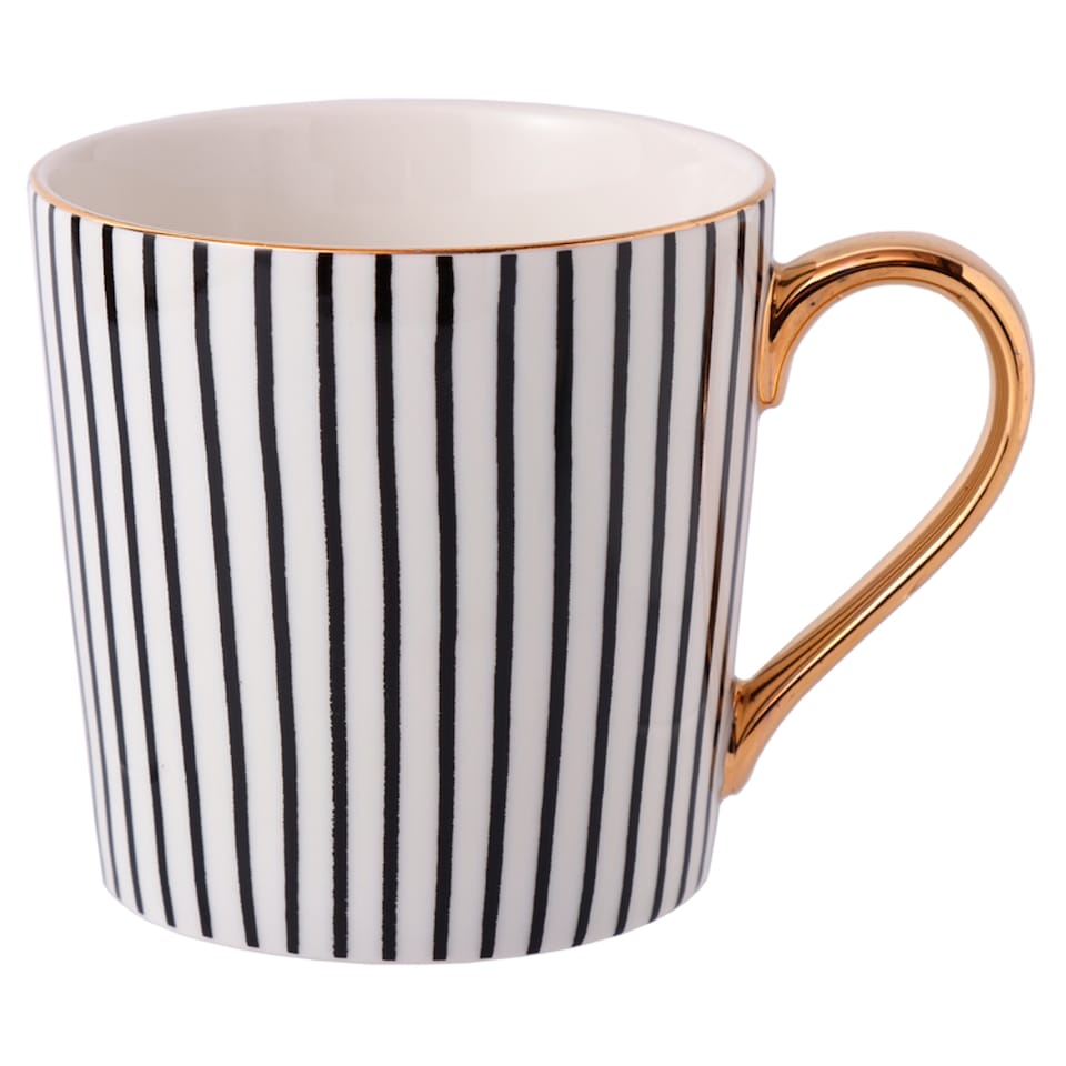Fox & Ivy Mono Stripe Mug