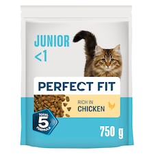 Perfect Fit Junior Dry Cat Food - Chicken 750g