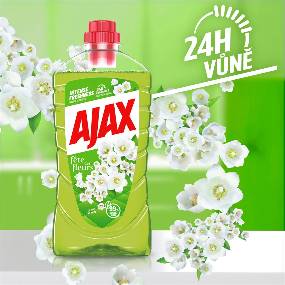 Obrázek 1 pro produkt Univerzální čistící prostředek Ajax® Floral Fiesta Spring Flowers zelený 1000 ml