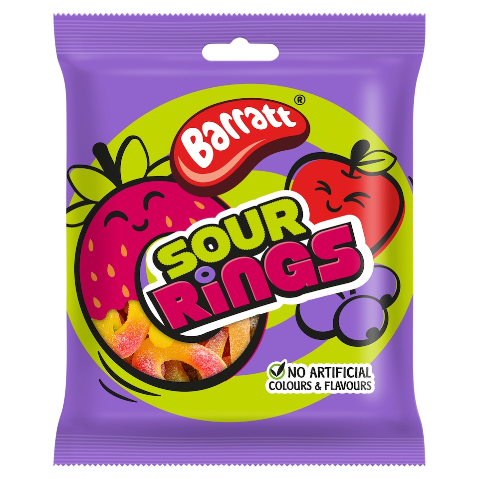 Barratt Sour Rings 140g