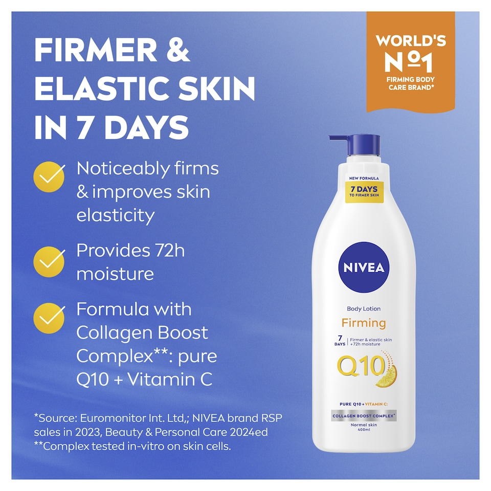 image 1 of NIVEA Q10 & Vitamin C Firming Body Lotion Normal Skin 400ml