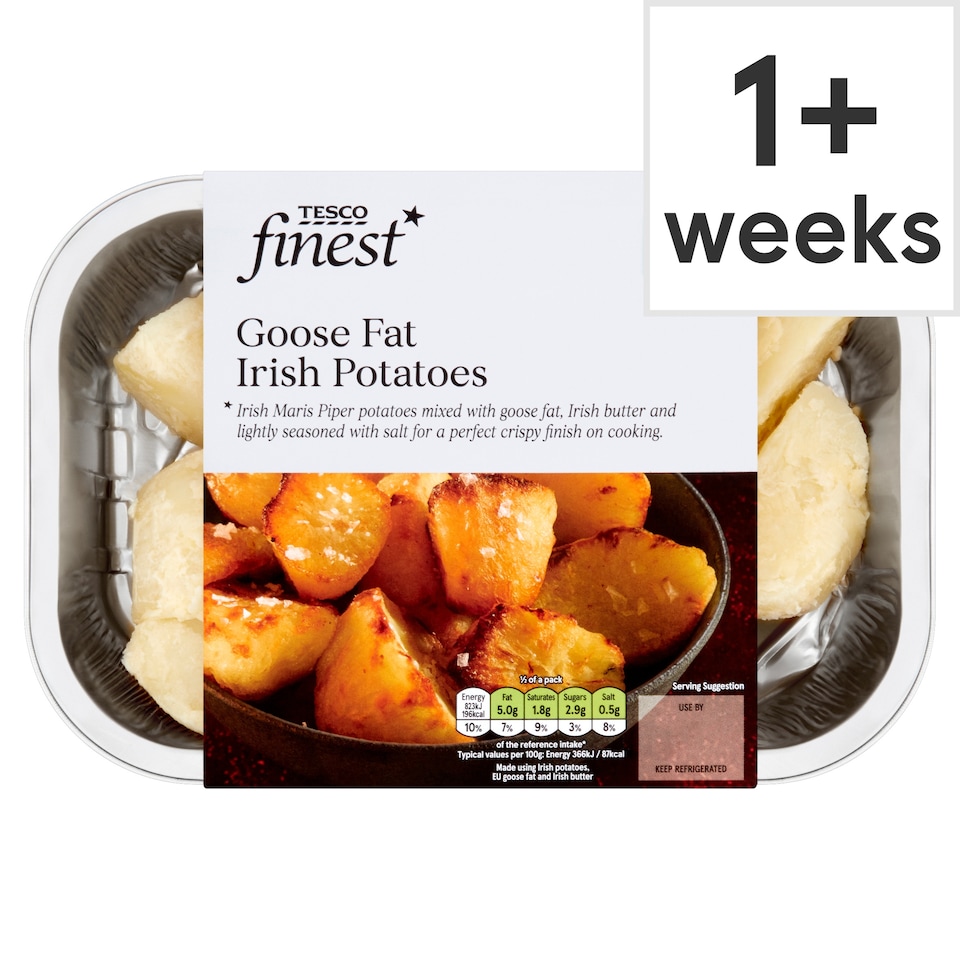 Tesco Finest Goose Fat Irish Potatoes 450G
