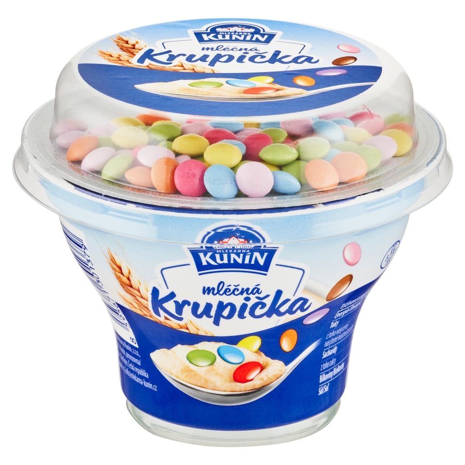 Mlékárna Kunín Mliečna krupica s čokoládovým dražé 150 g
