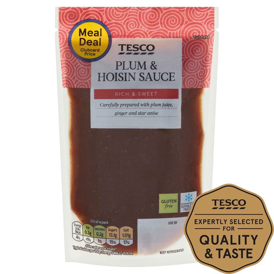Tesco Plum & Hoisin Stir Fry Sauce 180G