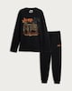 image 4 of Jeep Rubicon Print Pure Cotton Pyjamas in Black