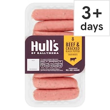 Richard Hull Beef & Black Pepper Sausages 400G