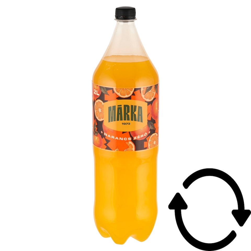 Márka Zero Orange-Passion Fruit Flavored Non-Energy Carbonated Soft Drink with Sweeteners 2 l