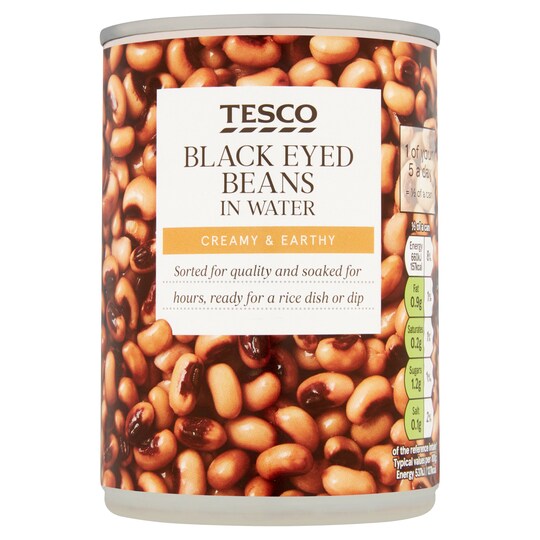 Tesco Black Eye Beans In Water 400G Tesco Groceries