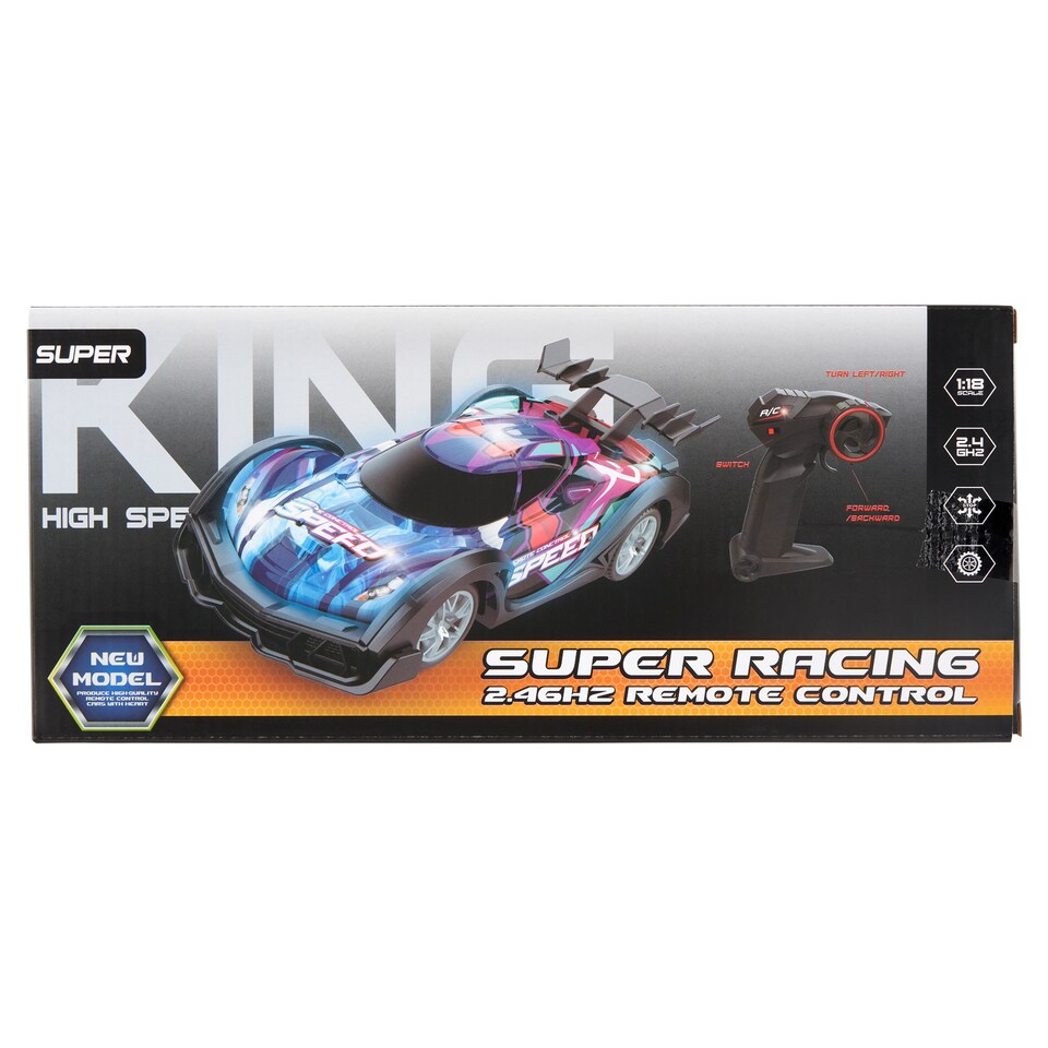 1/18 Electric Rechargeable Remote Control RC Racing Drift Car with Lights