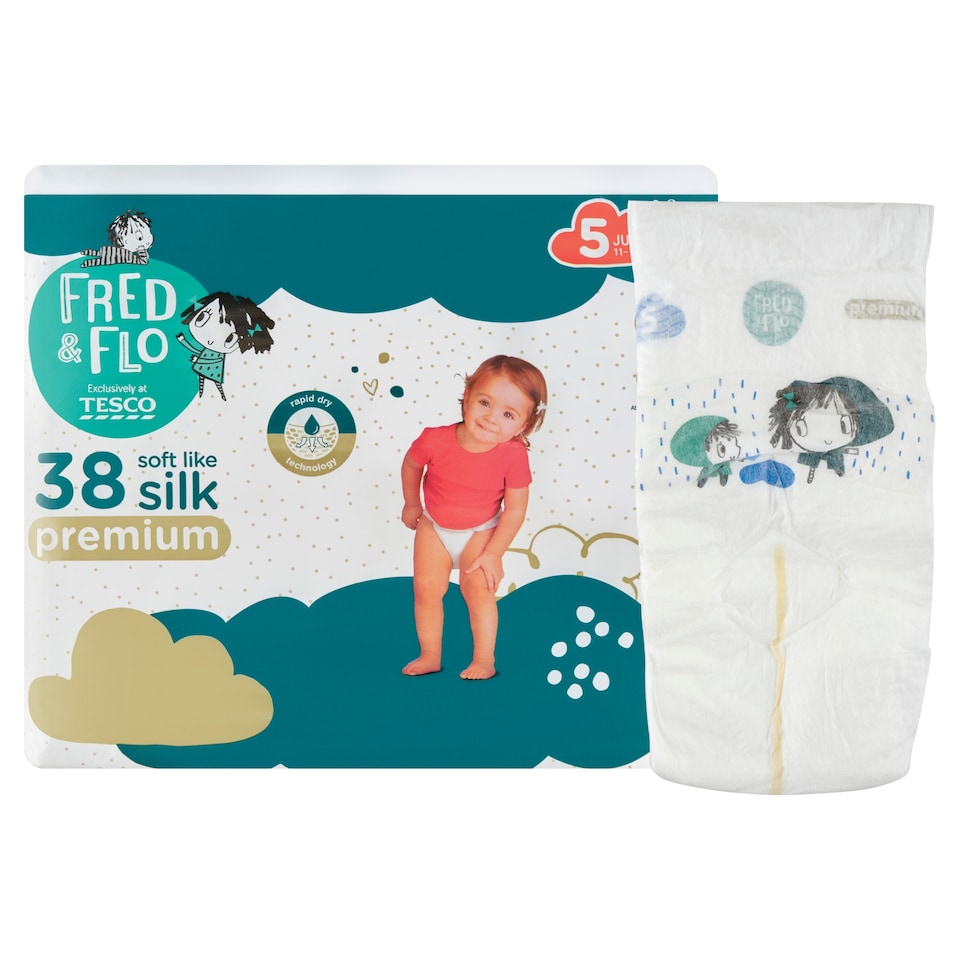 obrázok 1 z Fred & Flo Premium plienky Junior 5 11-18 kg 38 ks