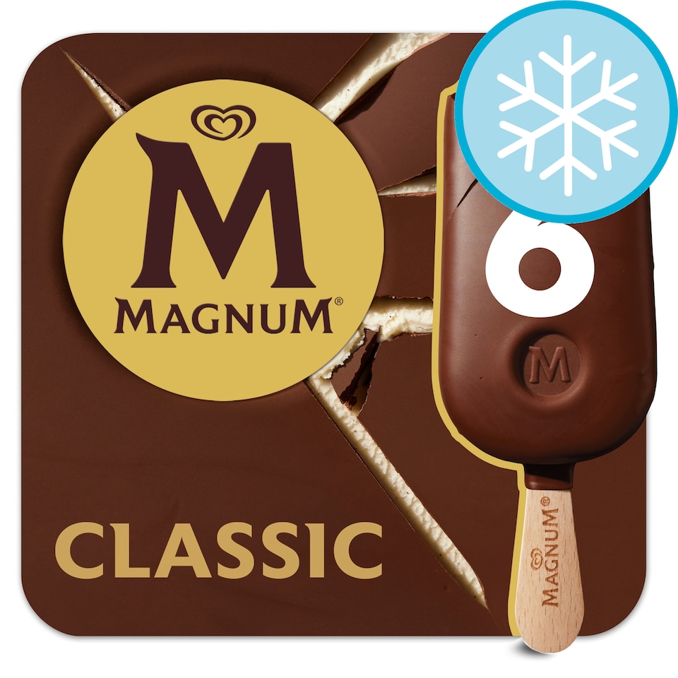 image 1 of Magnum Classic Ice Cream Sticks 6x100ml