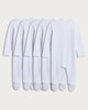 image 2 of F&F Baby 5-Pack Pure Cotton Long Sleeved Sleepsuits in White