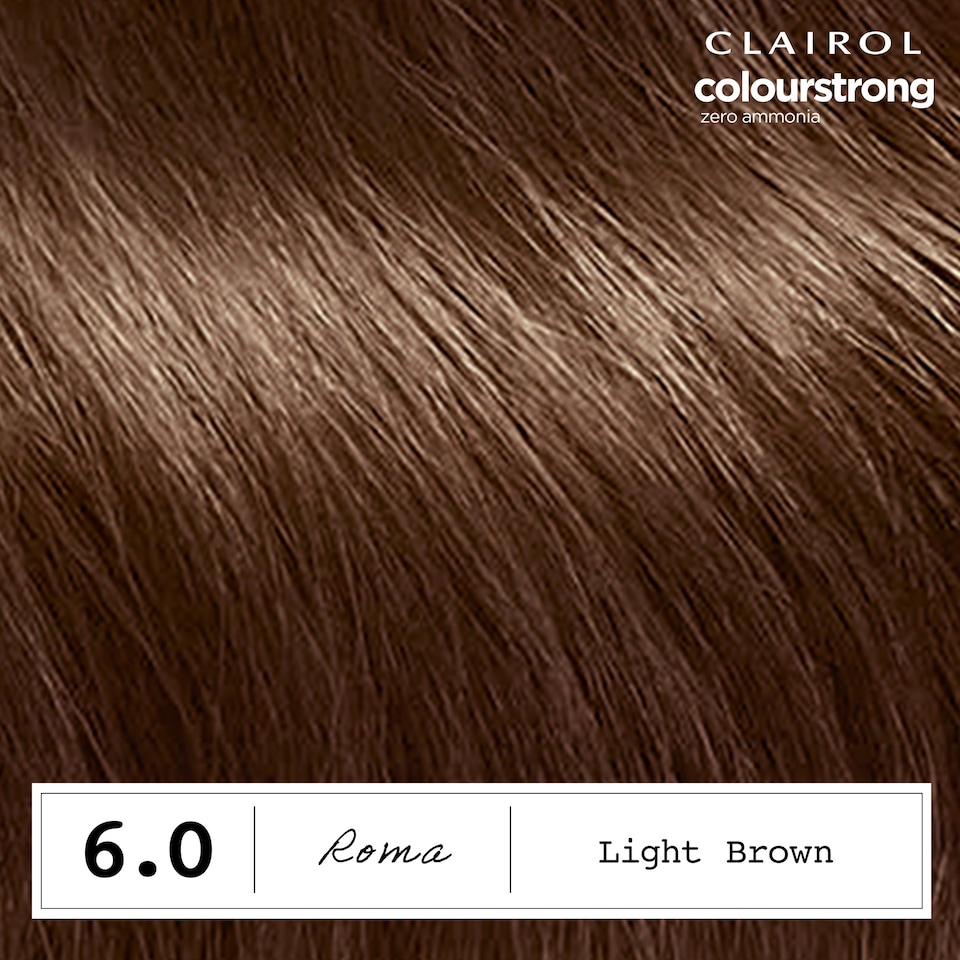 image 1 of CLAIROL COLOUR STRONG PERMANENT HAIR DYE - 6.0 LIGHT BROWN