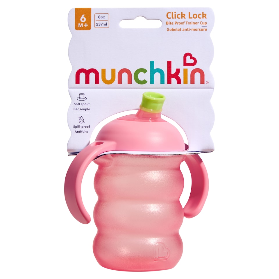 image 1 of Munchkin Click Lock Bite Proof Trainer Cup 6m+ 8oz 237ml