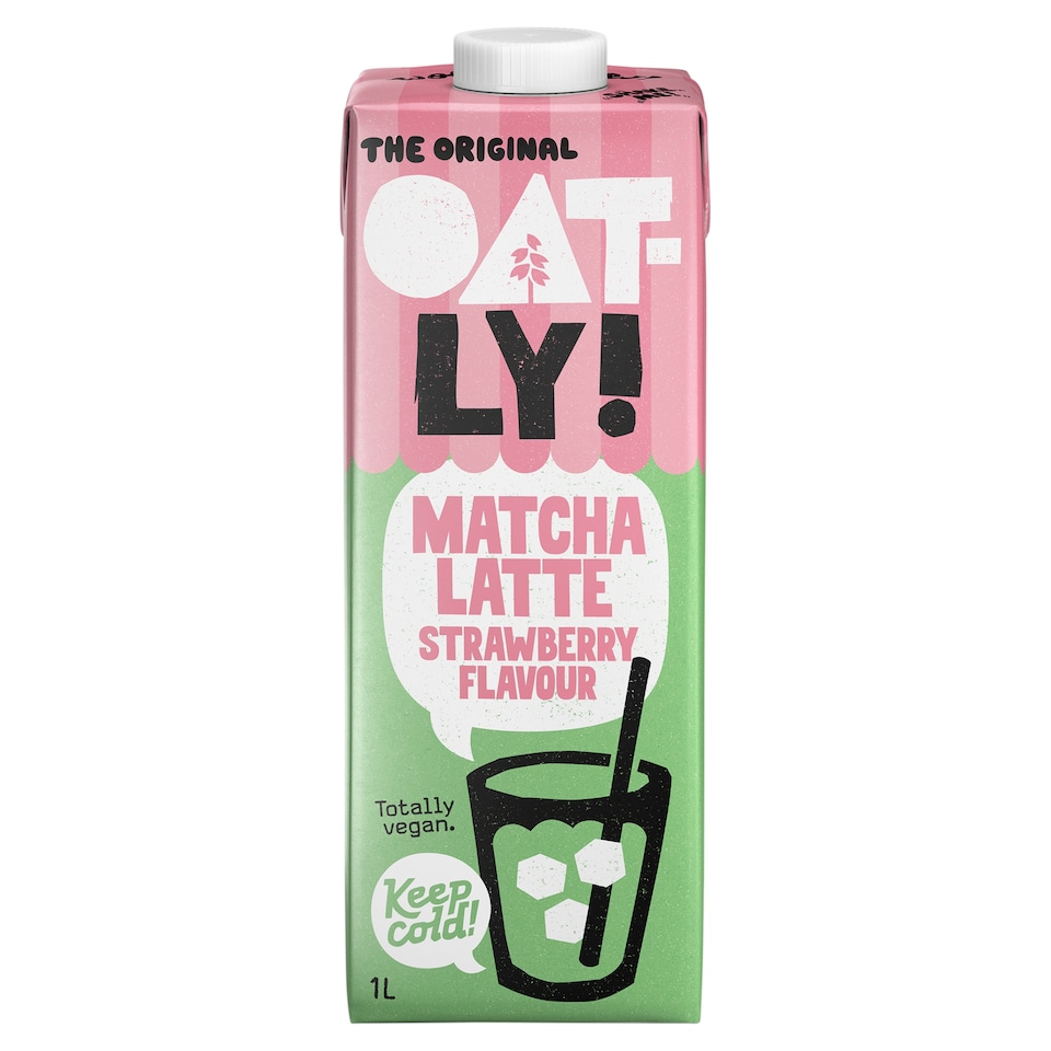 image 1 of Oatly The Original Matcha Latte Strawberry Flavour Oat drink 1L