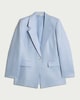 image 4 of F&F Pure Linen Tailored Single Breasted Blazer in Blue