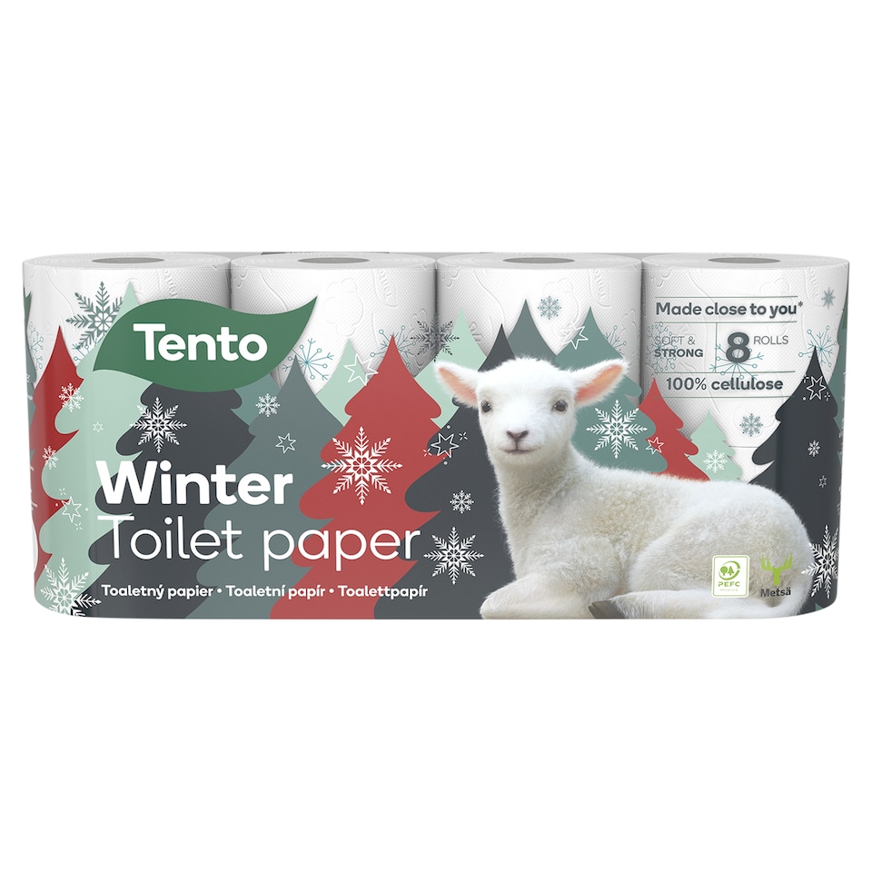 Tento Winter Toaletný papier 3-vrstvový 8 roliek