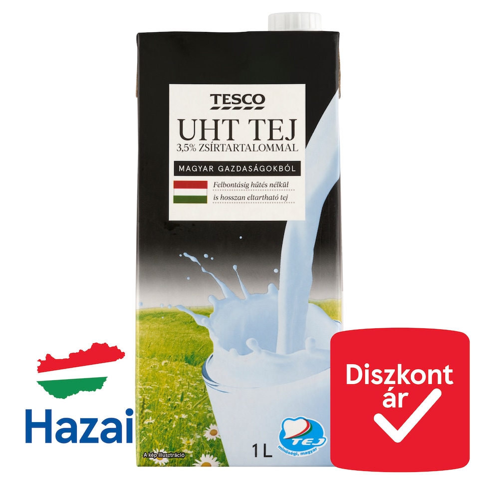Tesco UHT Milk 3,5% 1 l
