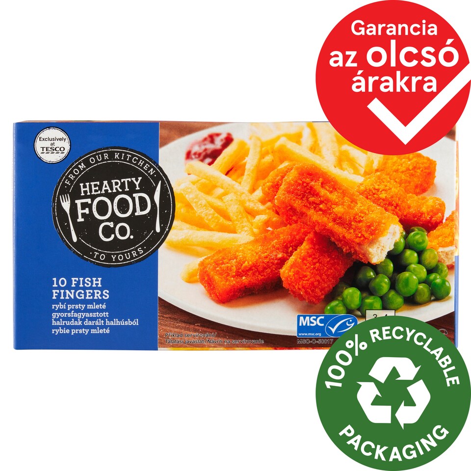 Hearty Food Co. Quick-Frozen Fish Fingers 250 g