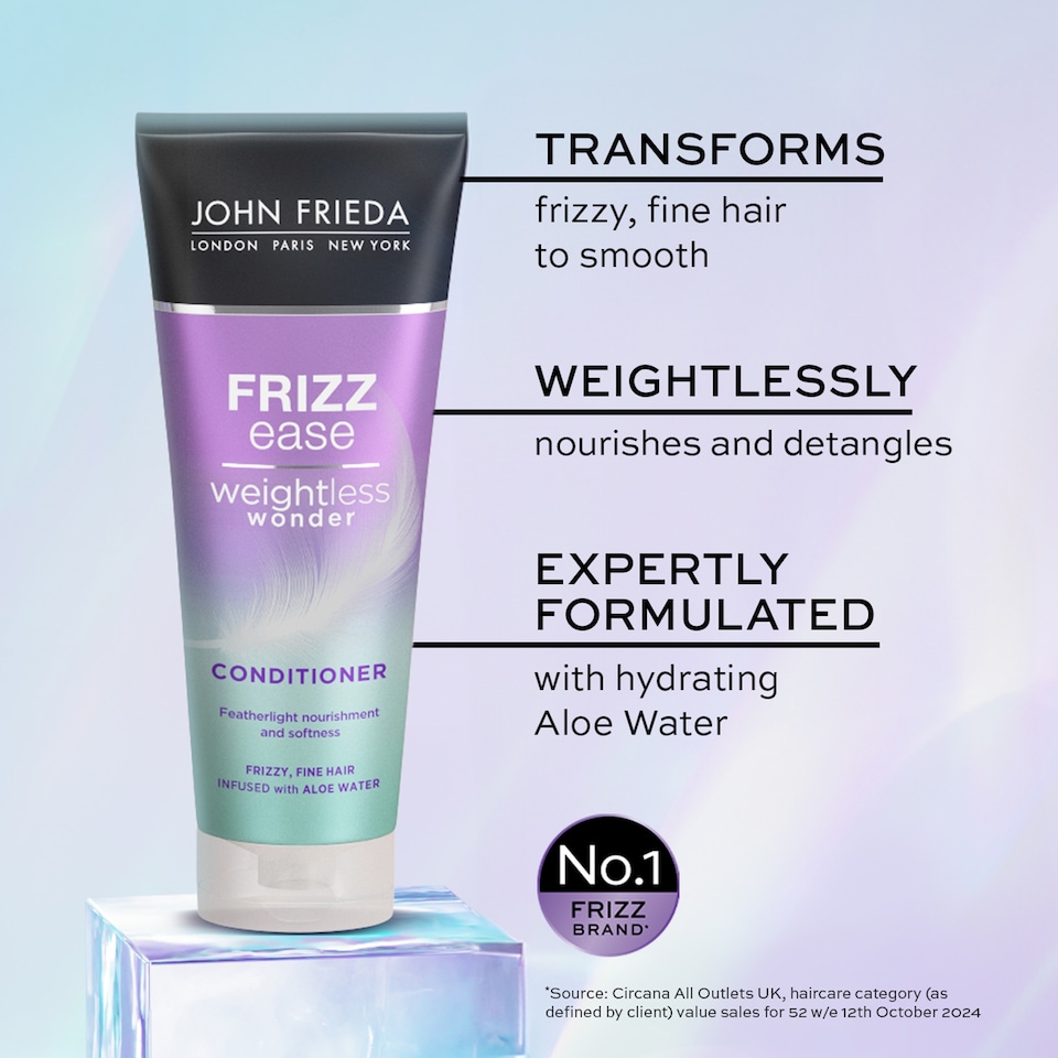 image 1 of John Frieda Frizz Ease Weightless Conditioner 250Ml