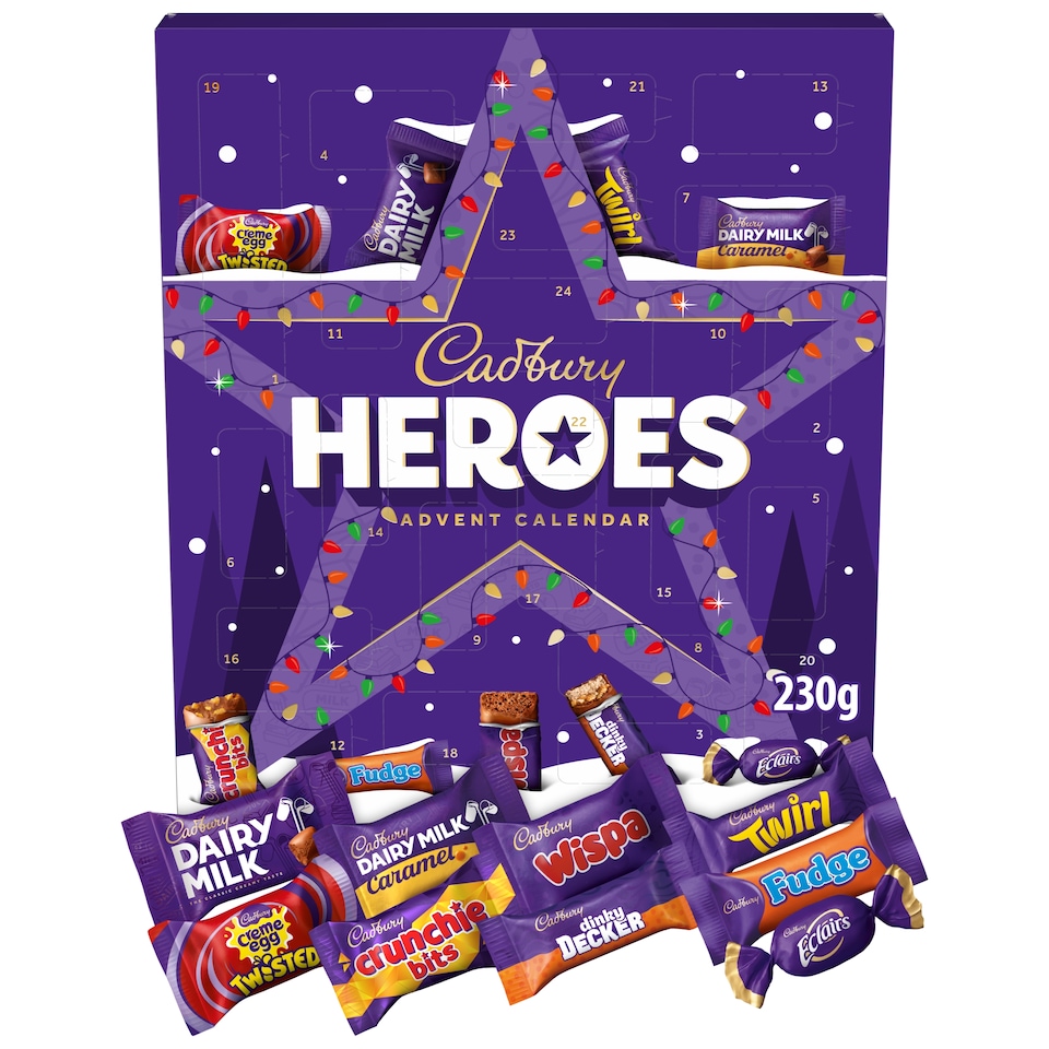 image 1 of Cadbury Heroes Advent Calendar 230G