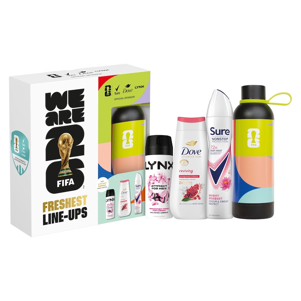 image 1 of Sure Hydrate FIFA Freshest Line Up Waterbottle Gift Set For Her