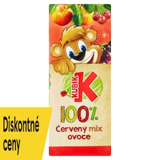 Kubík 100% Red Fruit Mix 200 ml