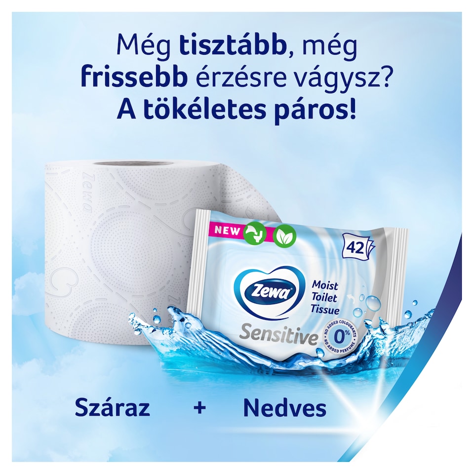 Zewa Just 1 toalettpapír 5 rétegű 6 tekercs  1. kép