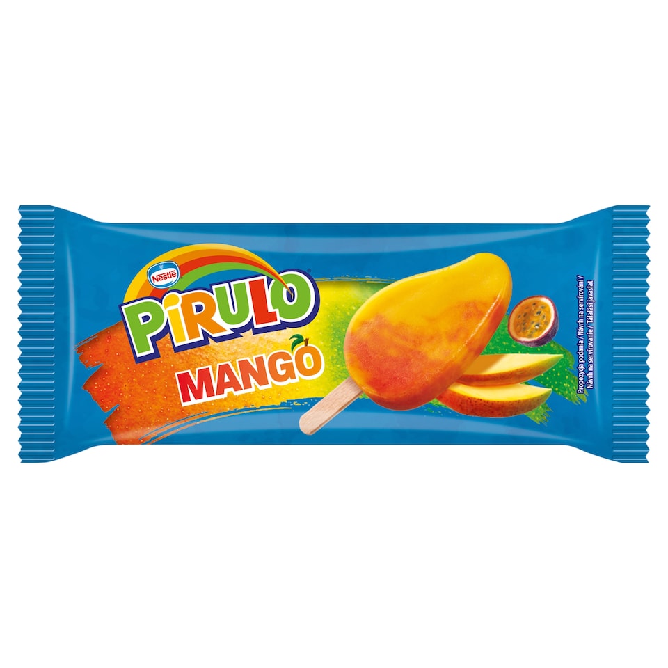 Nestlé Pirulo Mangový vodový mražený krém a vodový mražený krém z maracuje 70ml
