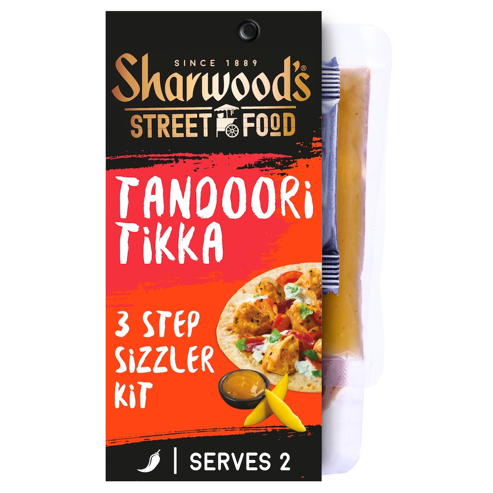 image 1 of Sharwood's Street Food 3 Step Sizzler Kit - Tandoori Tikka 184g