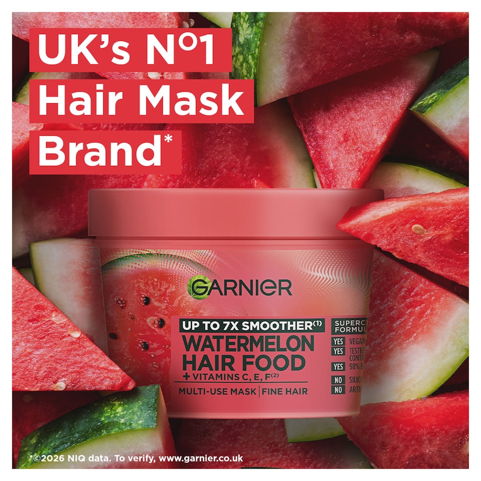 image 1 of Garnier Ultimate Blends 3-In-1 Hair Mask Watermelon 390Ml