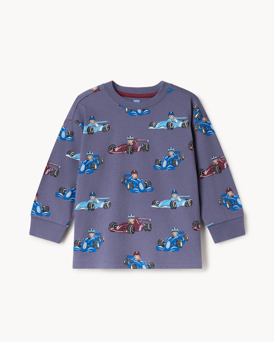 image 1 of F&F Boys 2-Pack Cotton Rich Racing Pyjama Sets in Multi