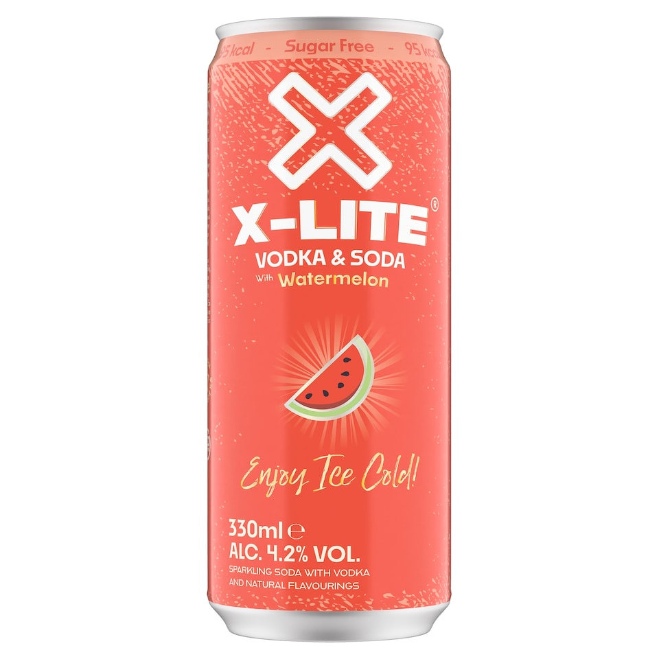 X-Lite Vodka & Soda Watermelon 330ml