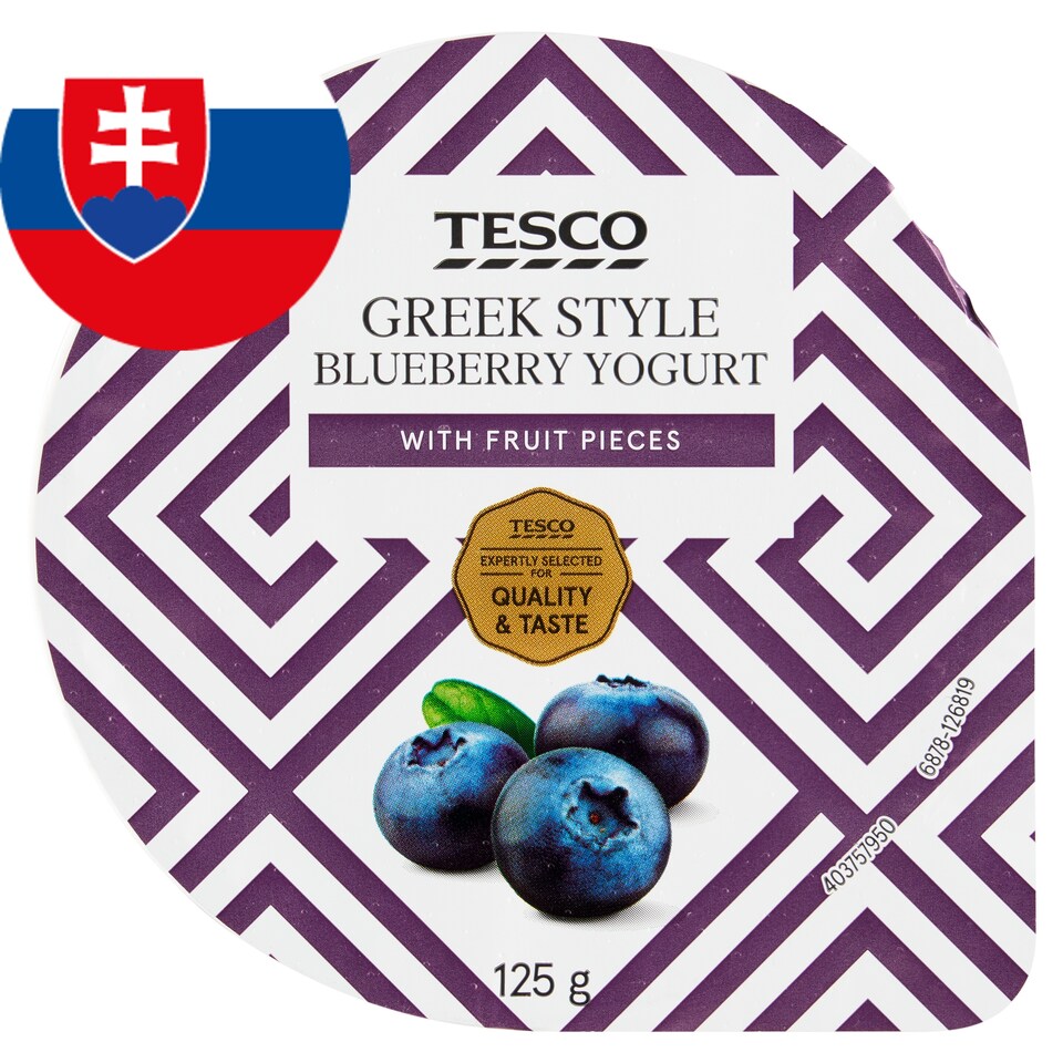 Tesco Greek Style jogurt čučoriedkový 125 g