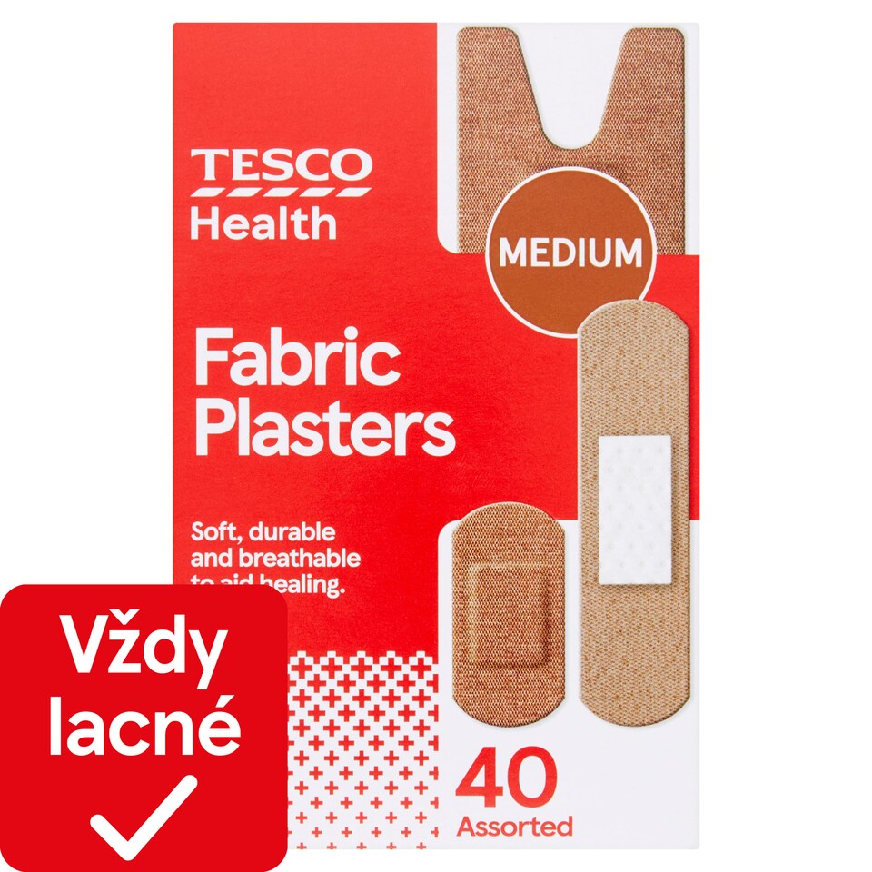 obrázok 1 z Tesco Textilné náplasti 40 ks