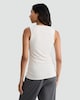 image 3 of F&F Soft Touch Ribbed Lace Trim Thermal Cami Top in Neutral