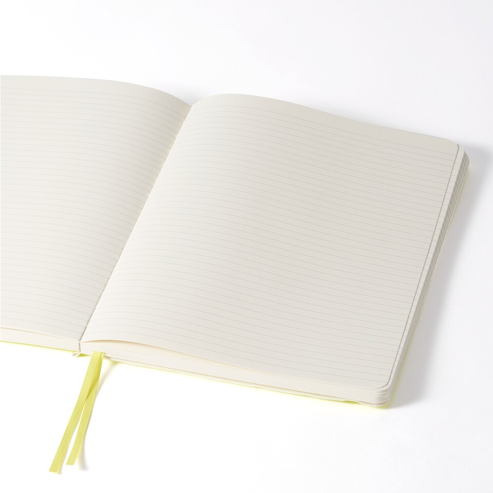 image 1 of Paperchase Agenzio Large Lime Ruled Notebook